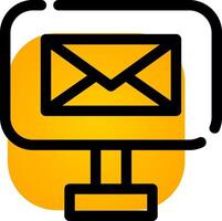 Digital Email Creative Icon Design vector