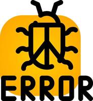 diseño de icono creativo de error vector