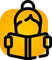 Reading Creative Icon Design vector