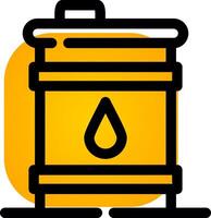 Oil Barrel Creative Icon Design vector