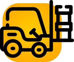Forklift Creative Icon Design vector