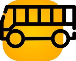 Bus Creative Icon Design vector