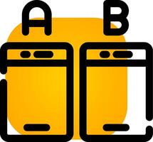 Ab Testing Creative Icon Design vector