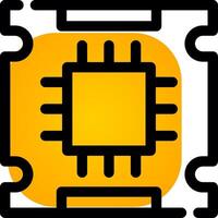 Processor Creative Icon Design vector