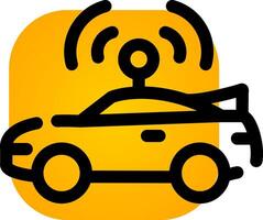 Autonomous Vehicle Creative Icon Design vector