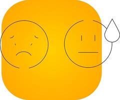 Basic Emotion Creative Icon Design vector