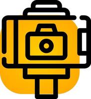 Selfie Stick Creative Icon Design vector