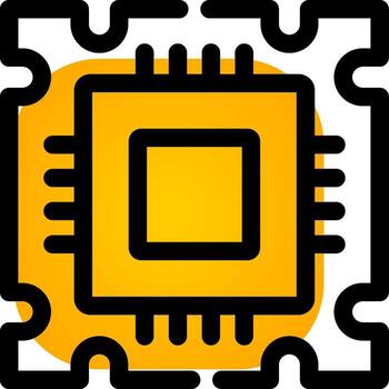 Processor Creative Icon Design vector