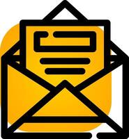 Open Email Creative Icon Design vector