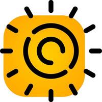 Sun Creative Icon Design vector