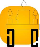 Candles Creative Icon Design vector