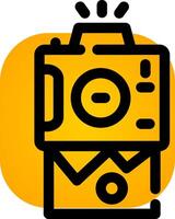 Instant Camera Creative Icon Design vector