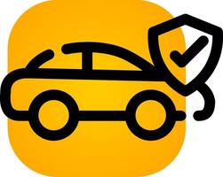 Car Insurance Creative Icon Design vector