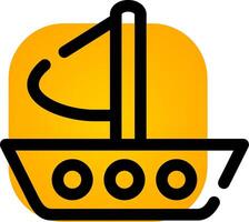 Boat Creative Icon Design vector