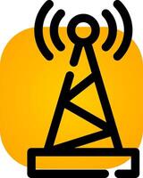 diseño de icono creativo de antena vector