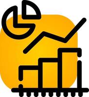 Statistical Analysis Creative Icon Design vector
