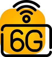 6G Network Creative Icon Design vector