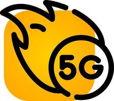 diseño de icono creativo 5g vector