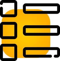 List Creative Icon Design vector