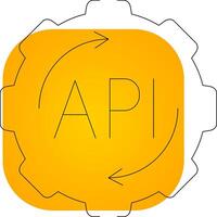 API Creative Icon Design vector