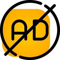 Ad Blocker Creative Icon Design vector