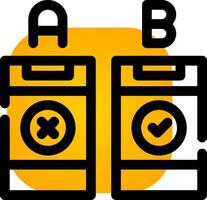 AB Testing Creative Icon Design vector