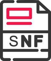 snf creativo icono diseño vector