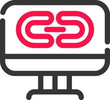 Link Creative Icon Design vector