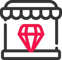 Diamond Shop Creative Icon Design vector