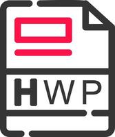 hwp creativo icono diseño vector