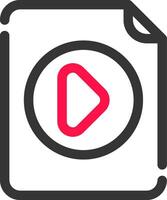 Video File Creative Icon Design vector