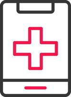 Medical Phone Creative Icon Design vector