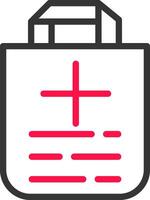 Medical Bag Creative Icon Design vector