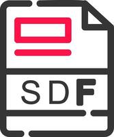 SDF Creative Icon Design vector