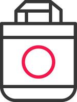 Tote Bag Creative Icon Design vector