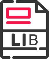 LIB Creative Icon Design vector