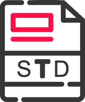 STD Creative Icon Design vector