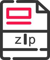 diseño de icono creativo zip vector