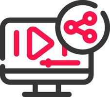 Content Sharing Creative Icon Design vector