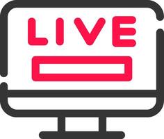 Live TV Creative Icon Design vector