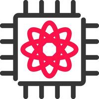 Quantum Computer Creative Icon Design vector