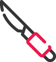 Line Cutter Creative Icon Design vector