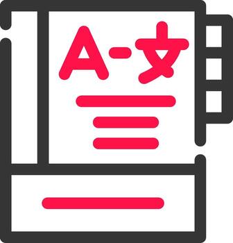 Language Learning Creative Icon Design vector