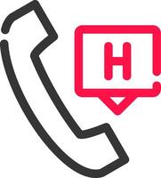 Emergency Call Creative Icon Design vector