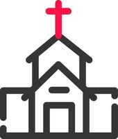 diseño de icono creativo de iglesia vector