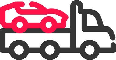 Tow Truck Creative Icon Design vector