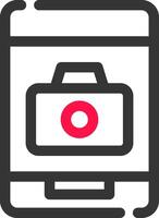 Phone Camera Creative Icon Design vector