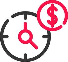 Time Is Money Creative Icon Design vector