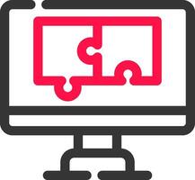 Puzzle Creative Icon Design vector