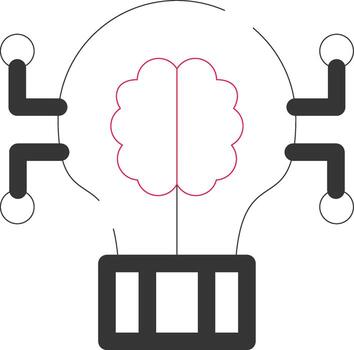 Deep Learning Creative Icon Design vector